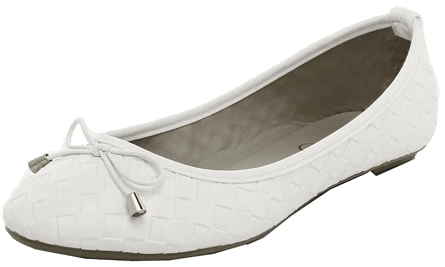 Refresh Footwear Women's Intrecciato Woven Ballet Flat