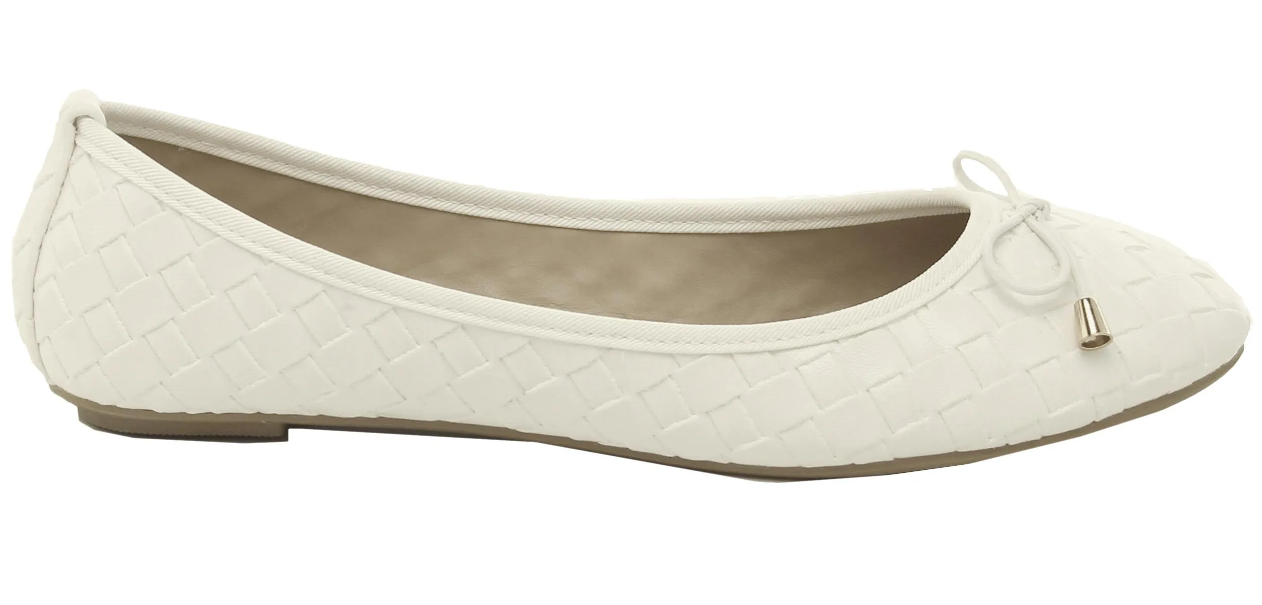 Refresh Footwear Women's Intrecciato Woven Ballet Flat