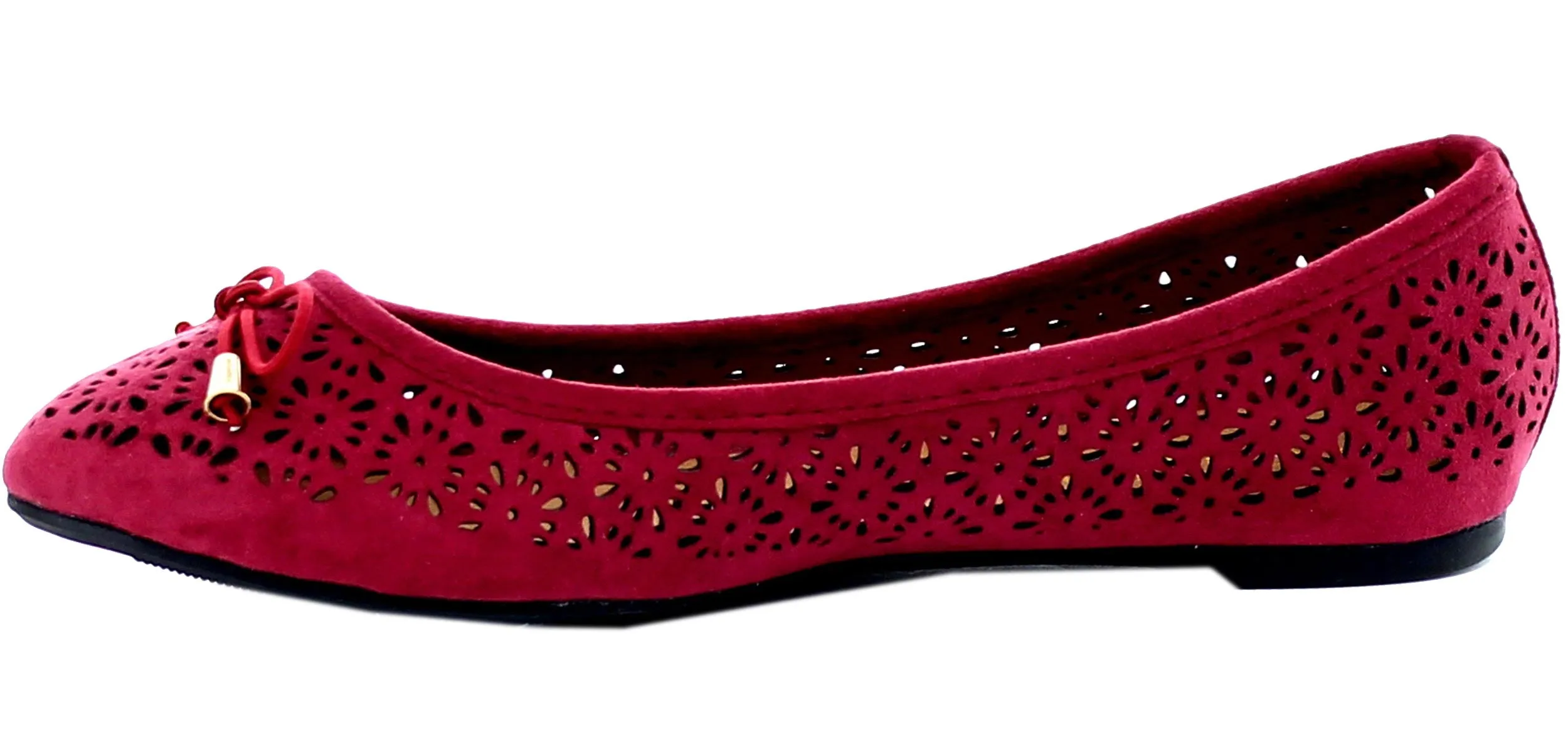 Refresh Footwear Women's Laser Cut Ballet Flat