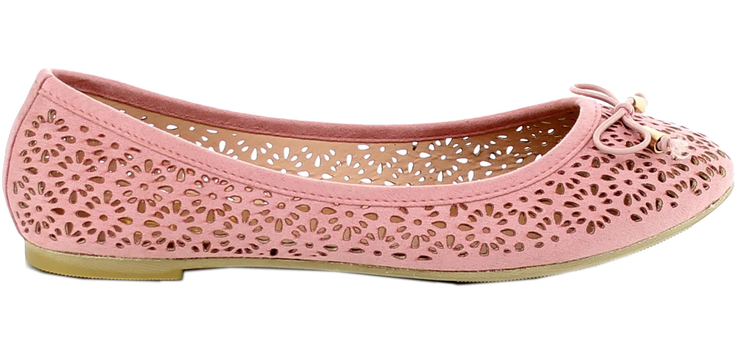 Refresh Footwear Women's Laser Cut Ballet Flat