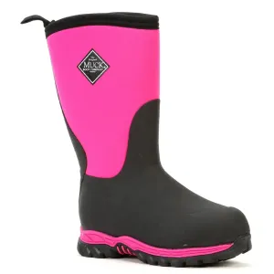 Rugged II Kids Wellington Boot - Pink/Black by Muckboot