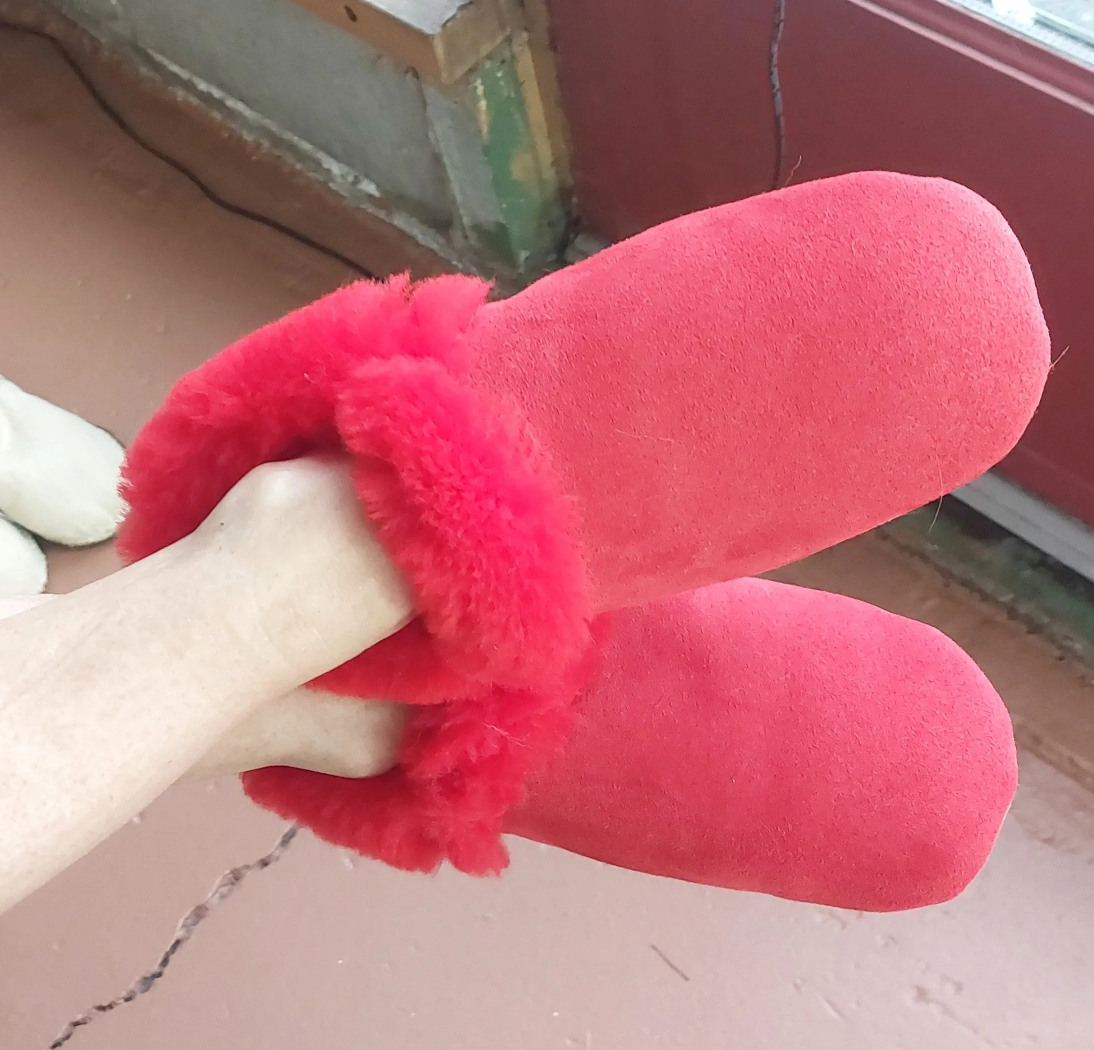 Sheepskin Pancake Slipper