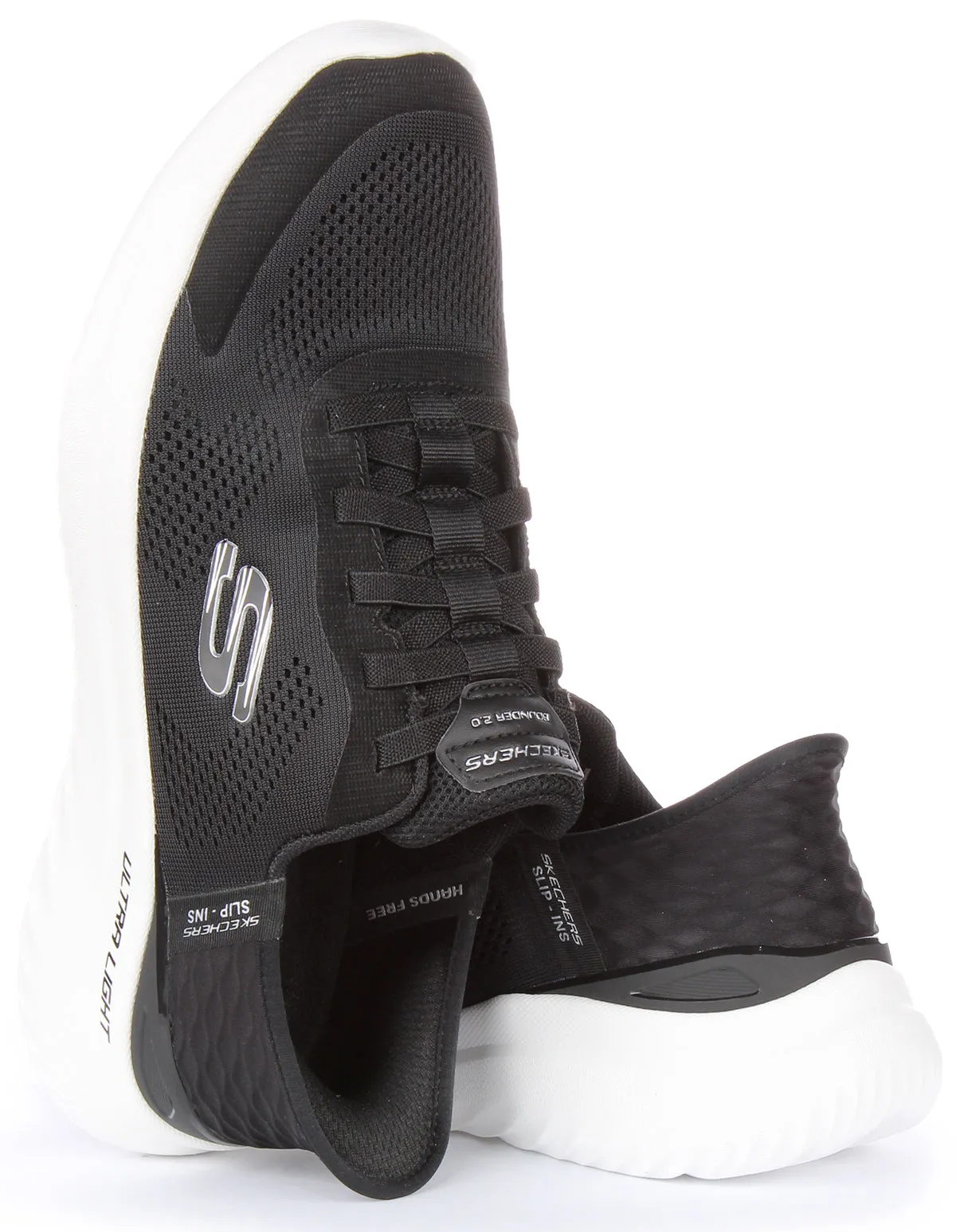 Skechers Bounders 2.0 Slip In Black White For Men