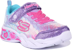 Skechers Lets Shine LED In Purple For Kids