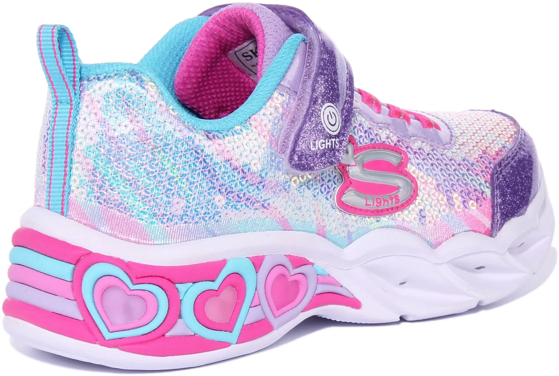 Skechers Lets Shine LED In Purple For Kids