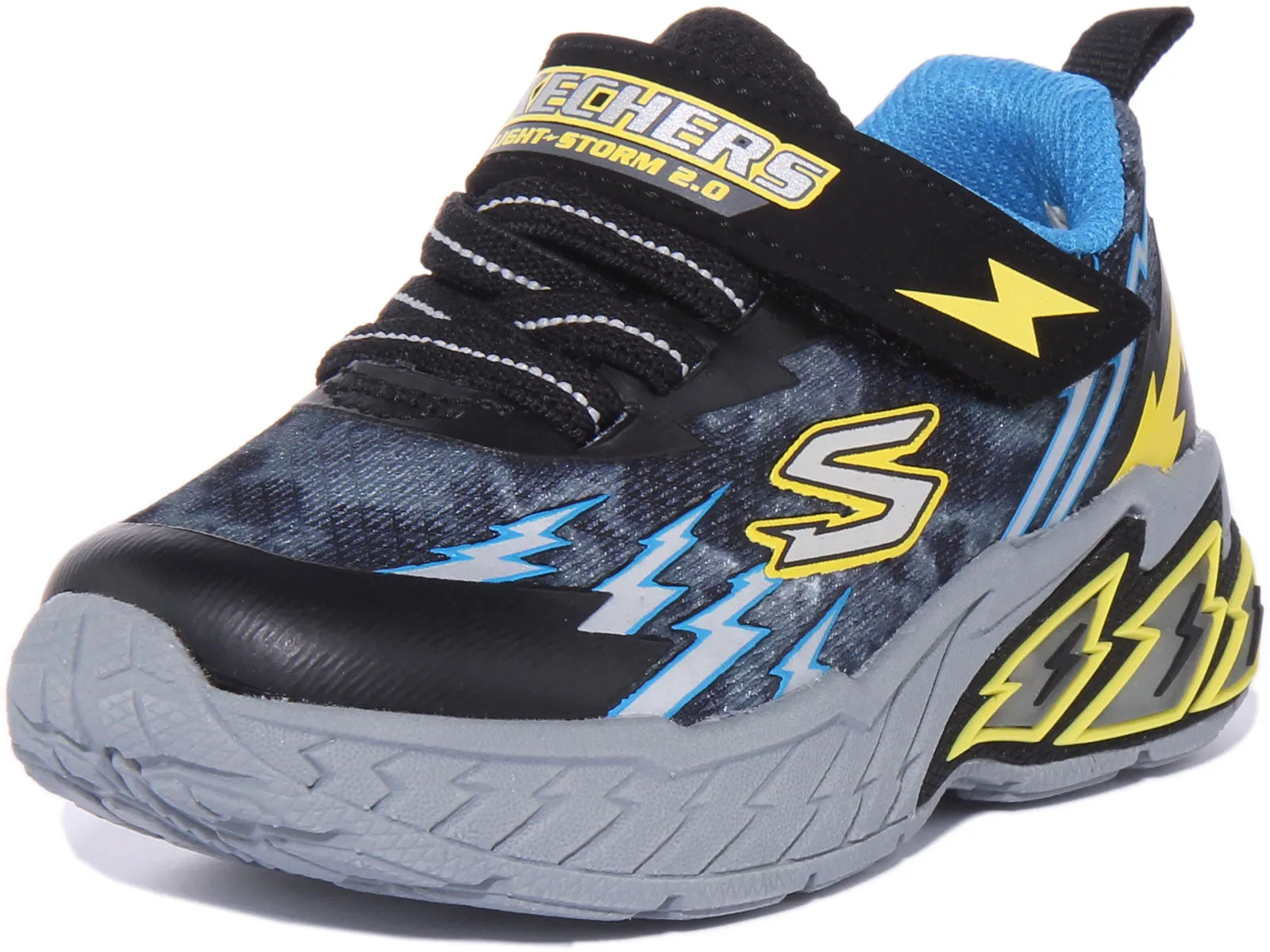 Skechers Light Storm 2.0 In Grey Black For Infants