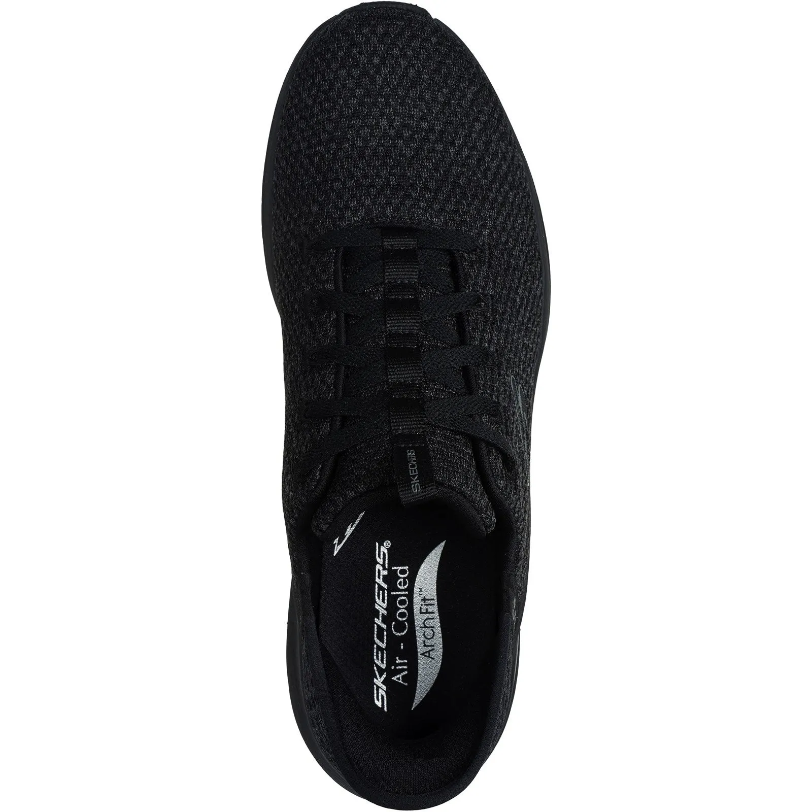 Skechers Mens Arch Fit 2.0 Look Ahead 232462-BBK Black Lace Up Shoe