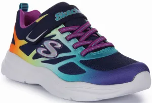 Skechers Power Jams In Navy For Kids