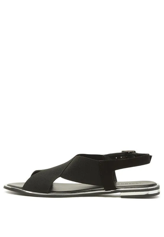 SNUGGLE WIDE STRAP FLAT SANDAL