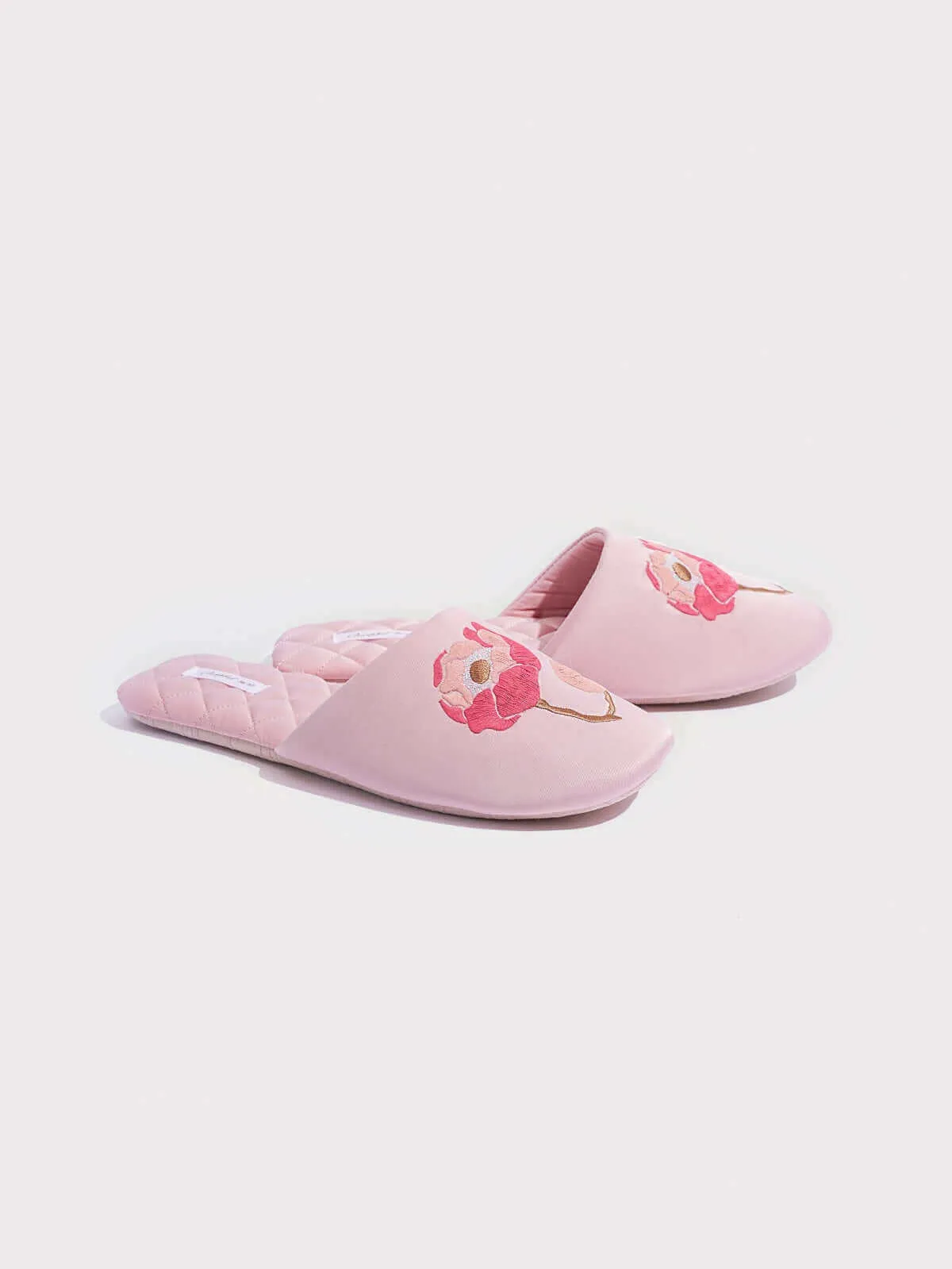 Soft Sole Floral Print Slippers