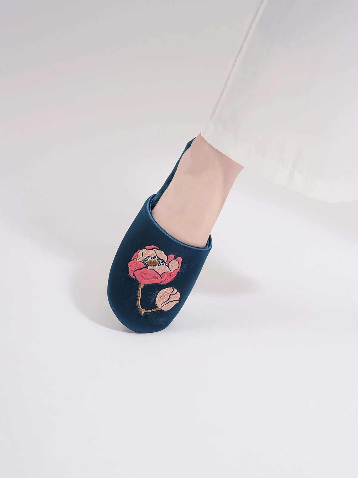 Soft Sole Floral Print Slippers