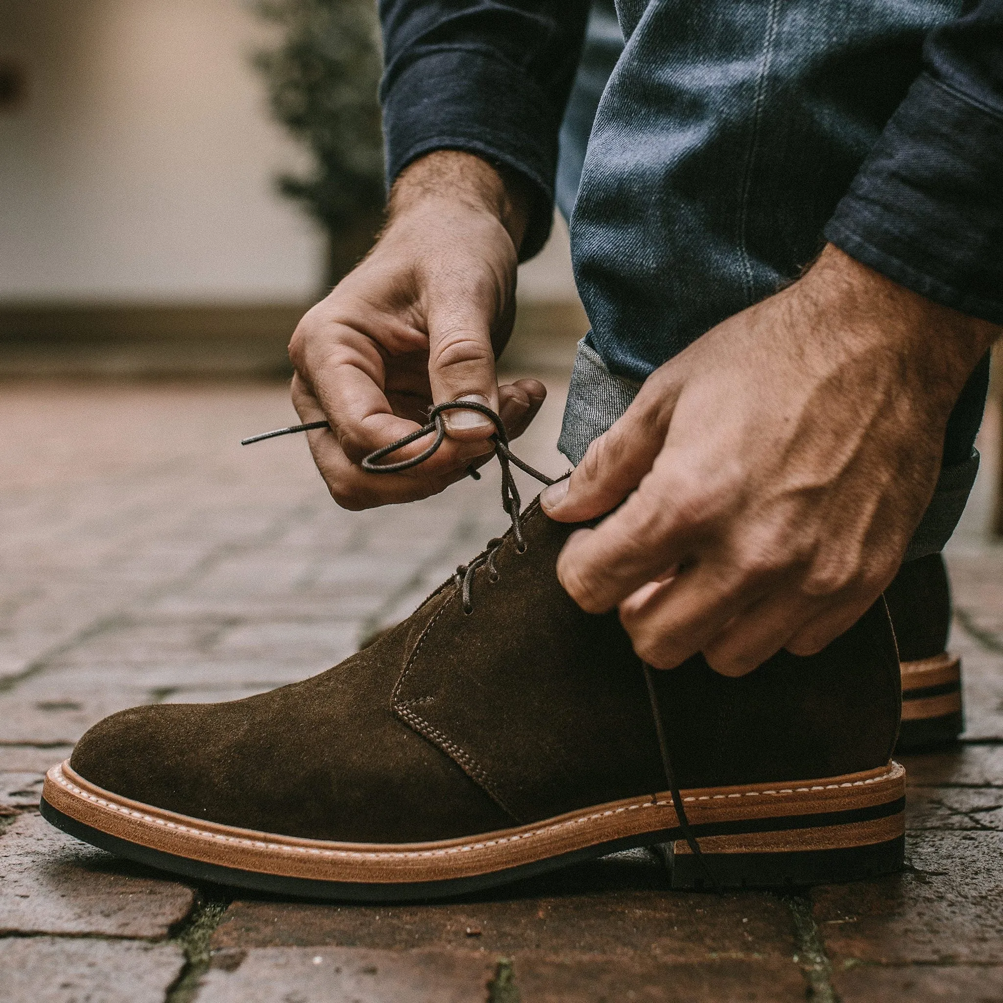 The Chukka in Weatherproof Loden Suede