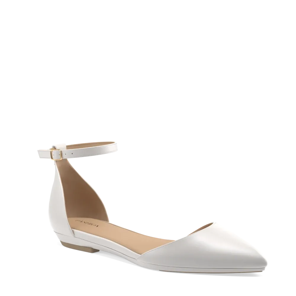 The D'Orsay - White Satin   Block Heel Kit 4 White