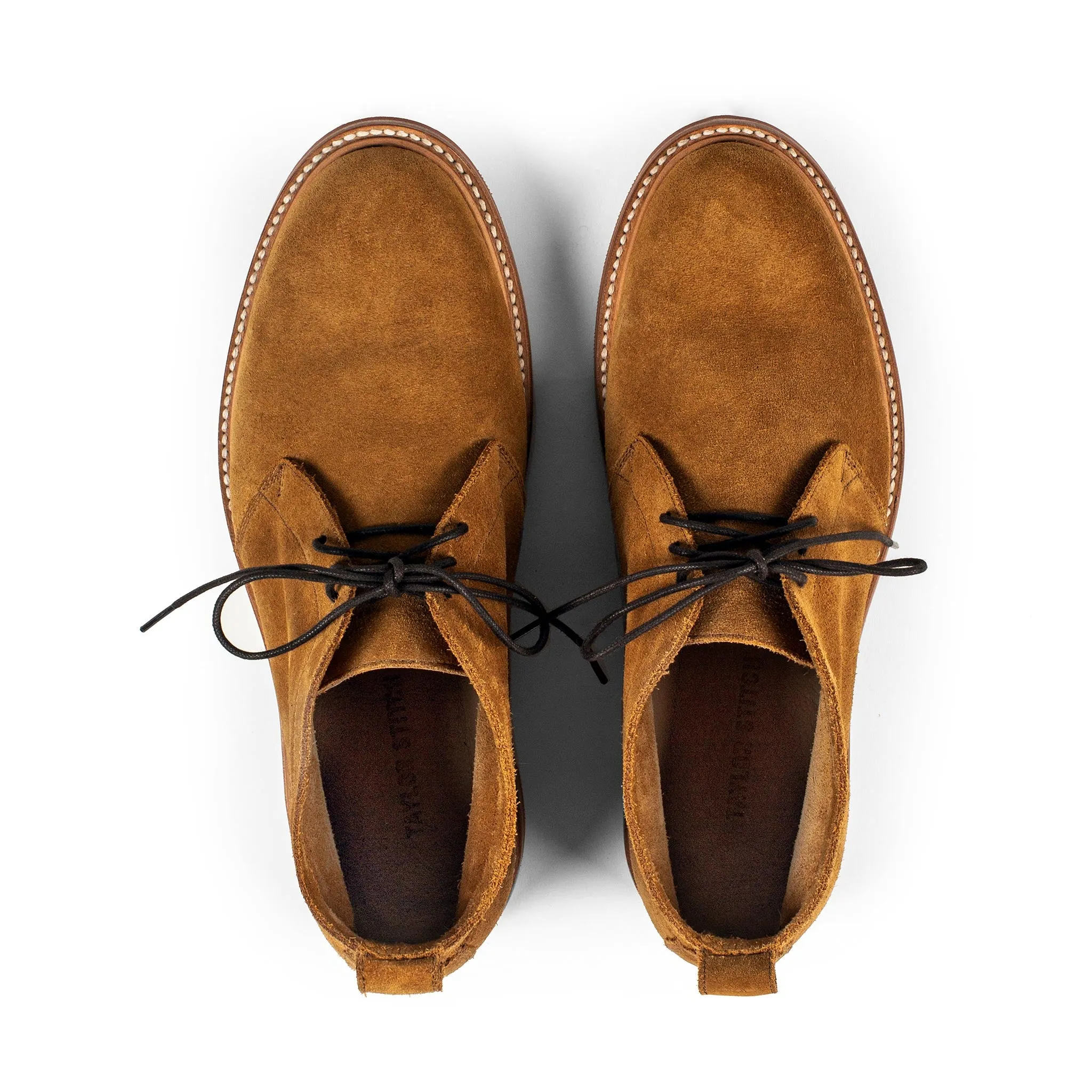 The Unlined Chukka in Butterscotch Weatherproof Suede