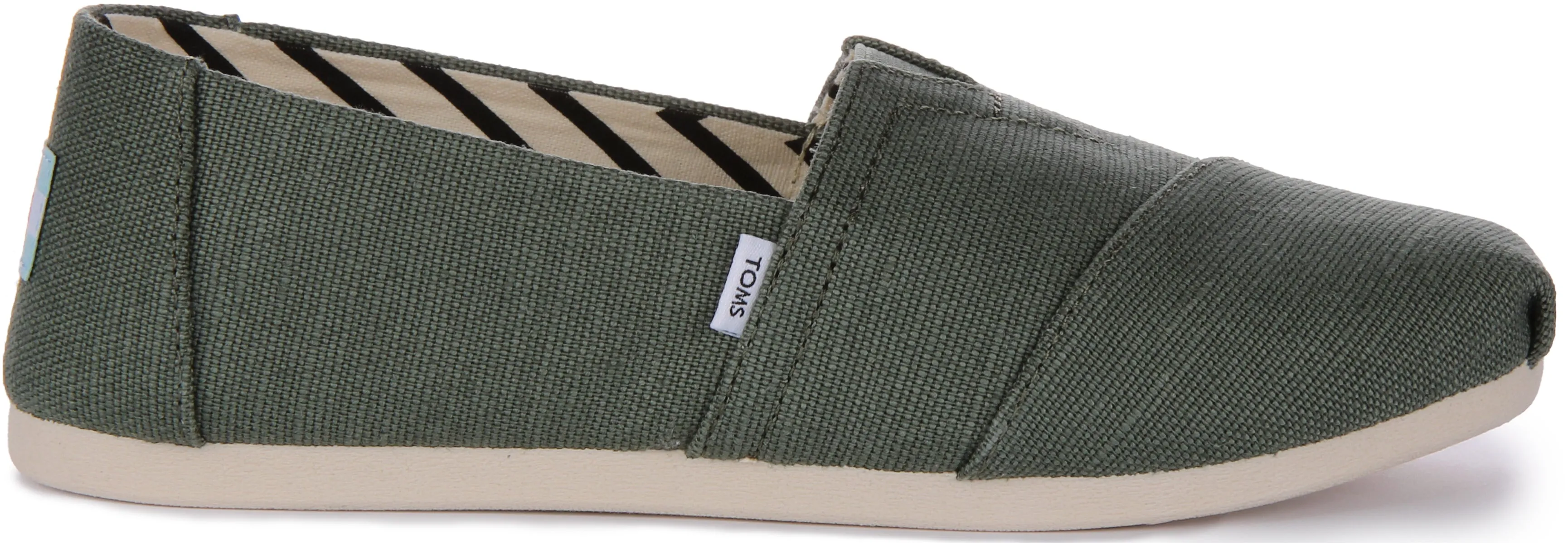 Toms Alpargata Heritage In Olive Green For Women