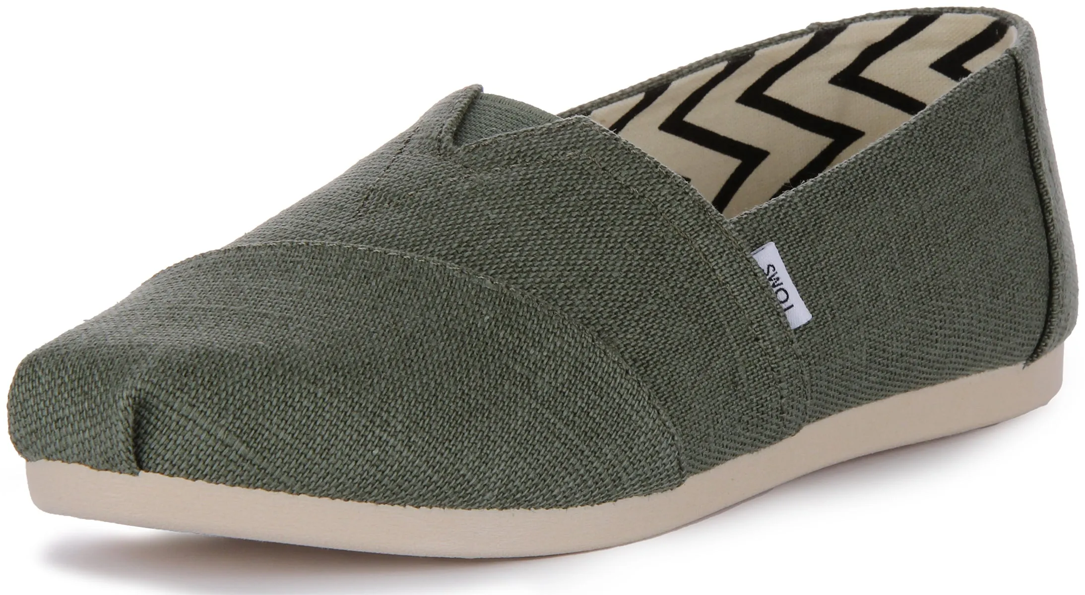 Toms Alpargata Heritage In Olive Green For Women