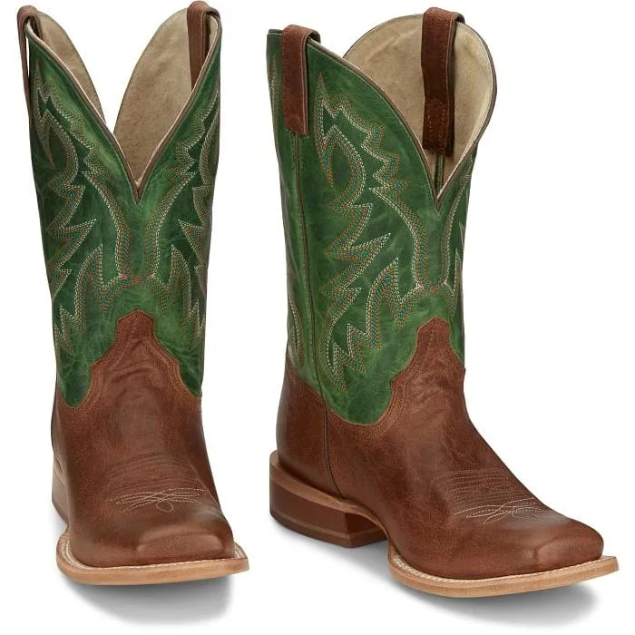 Tony Lama Men's Luciano Brown/Green Western Boot TL3031