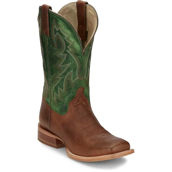 Tony Lama Men's Luciano Brown/Green Western Boot TL3031