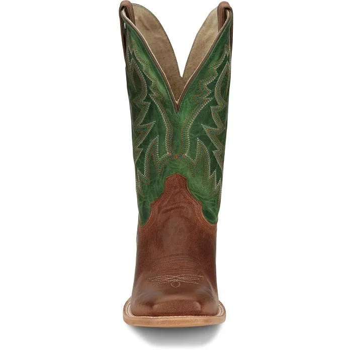 Tony Lama Men's Luciano Brown/Green Western Boot TL3031