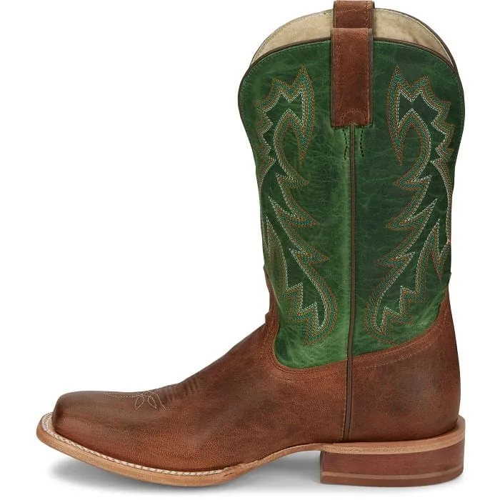 Tony Lama Men's Luciano Brown/Green Western Boot TL3031