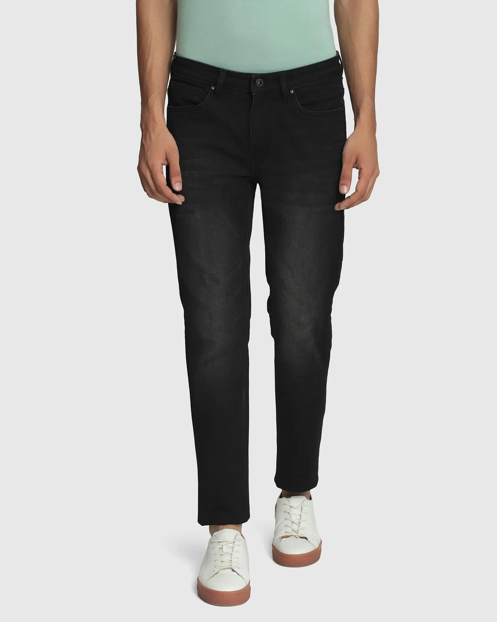 Ultrasoft Slim Comfort Buff Fit Black Jeans - Betsy