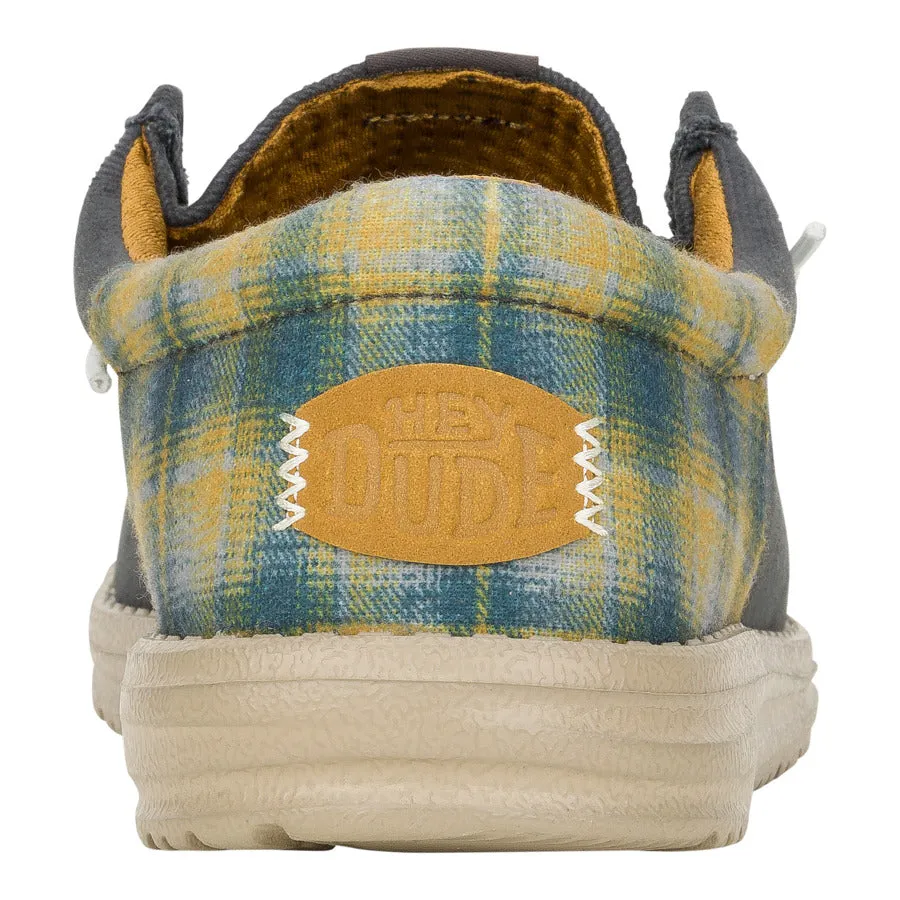 Wally Funk Waffle - Navy Plaid