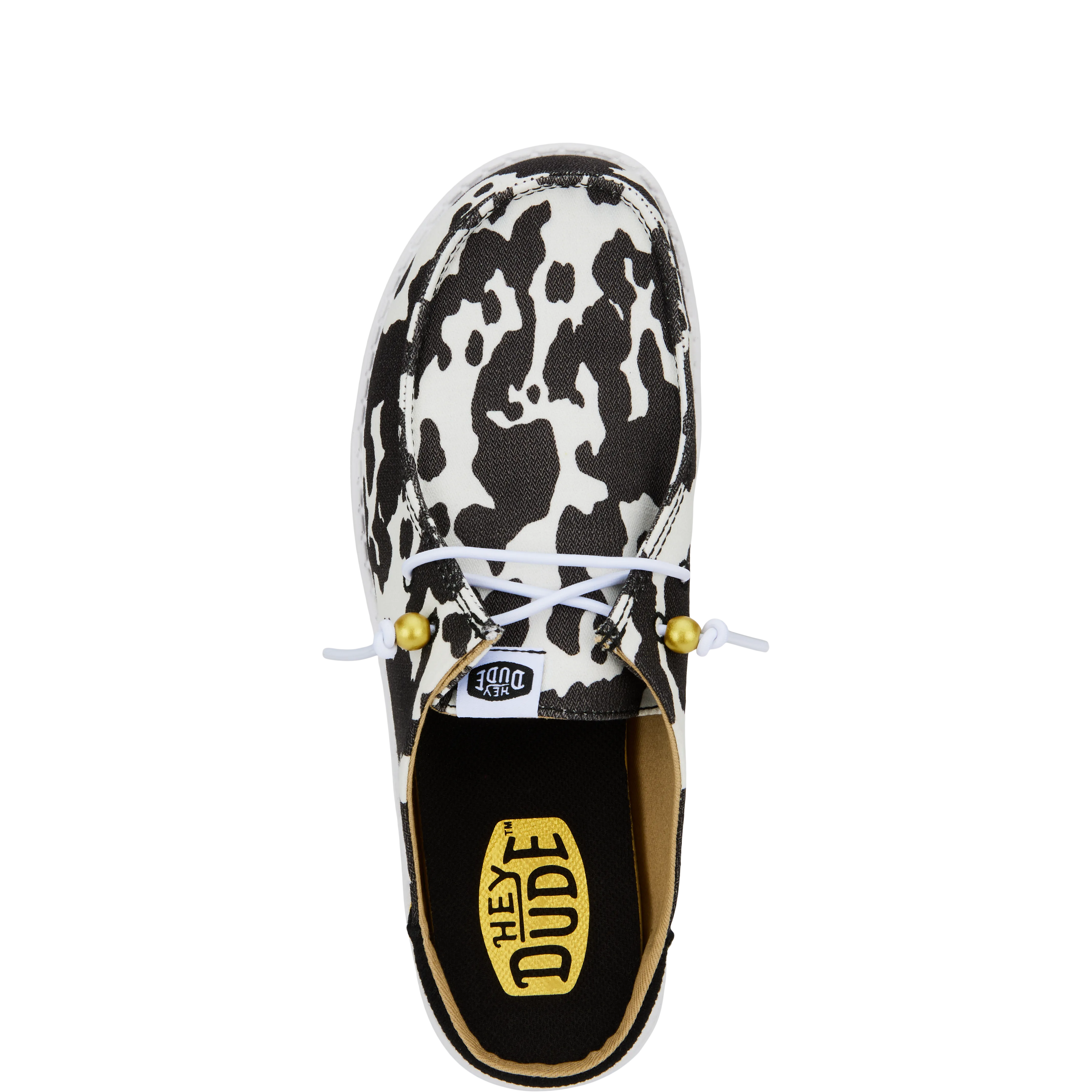 Wendy Slip Classic - White/Black Cow Print