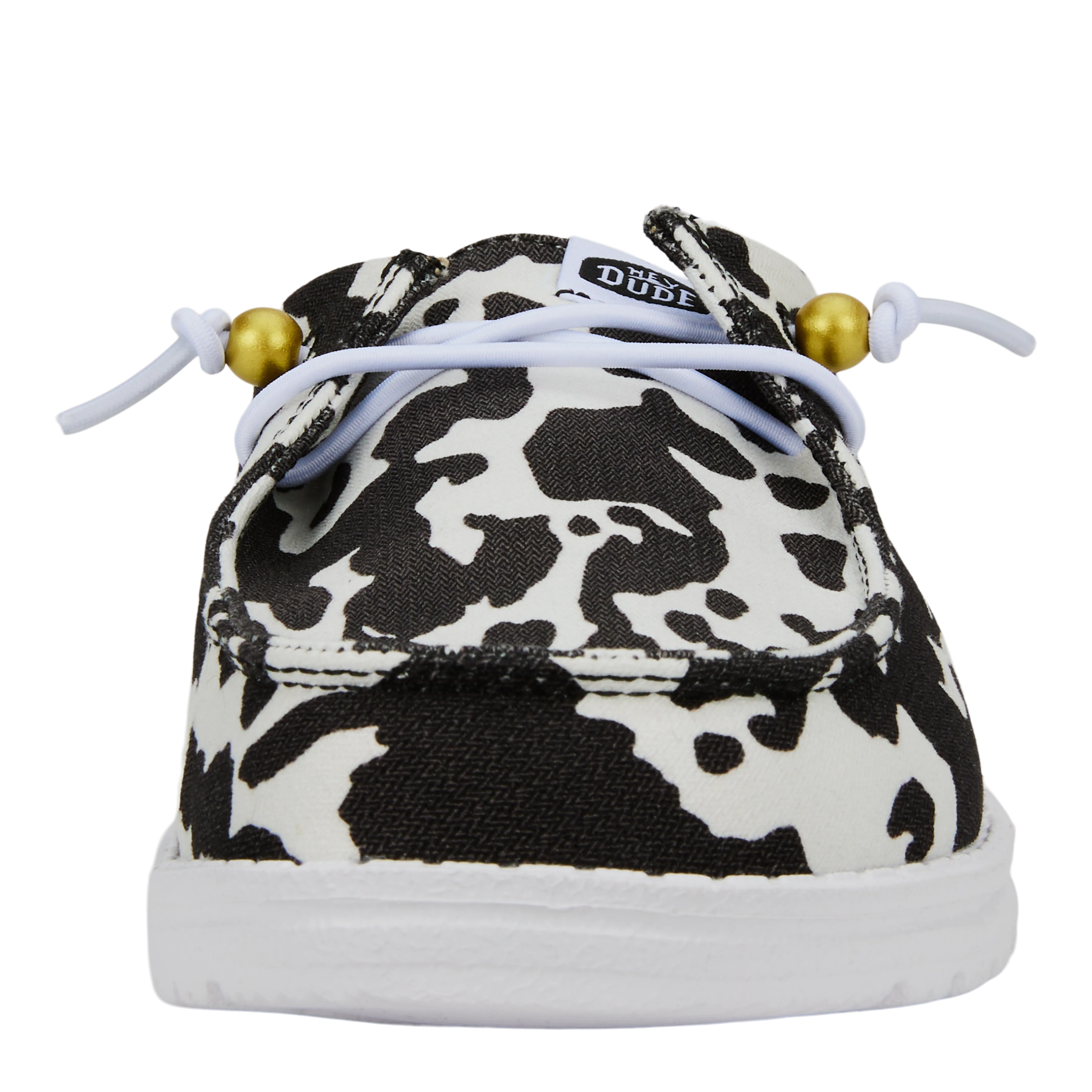 Wendy Slip Classic - White/Black Cow Print