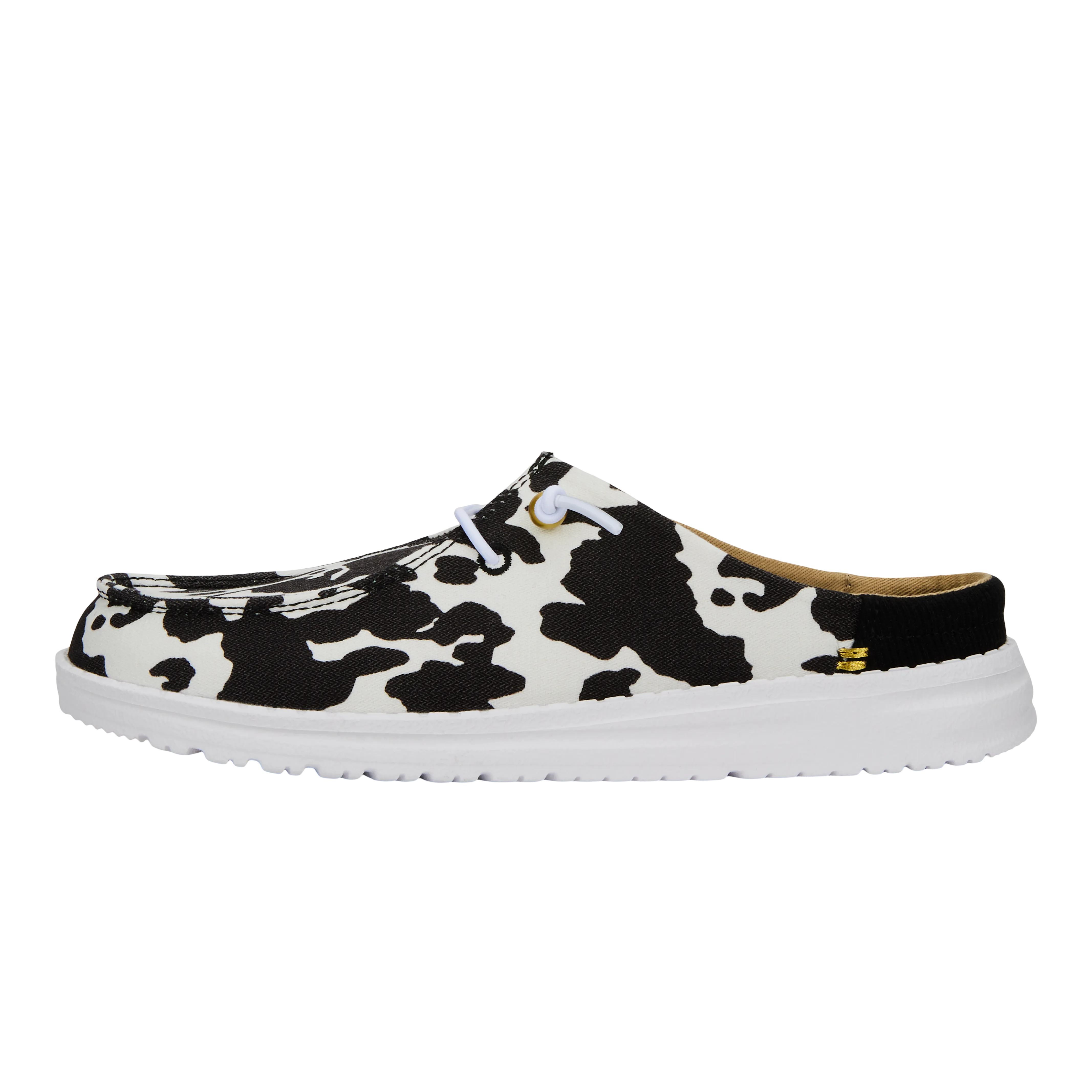 Wendy Slip Classic - White/Black Cow Print