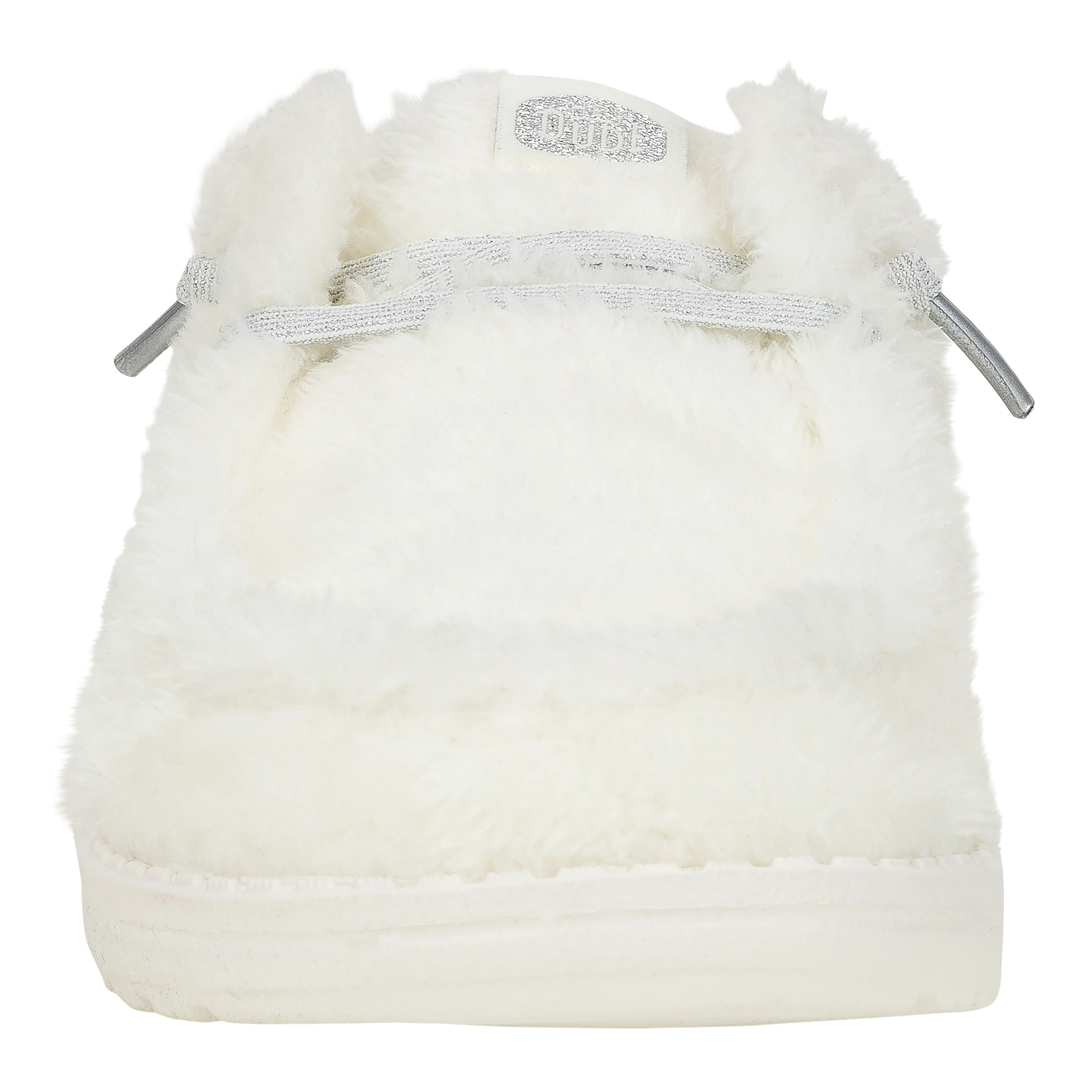 Wendy Slip Fuzzy Bridal - White/Silver