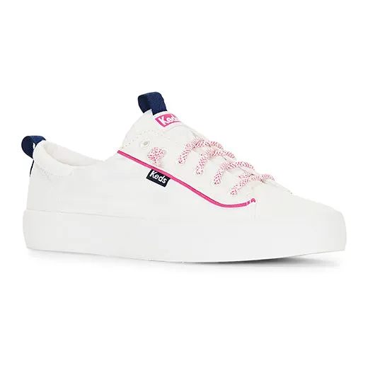 Women's Kickback Canvas Piping Sneaker White / Multi (WF67575)