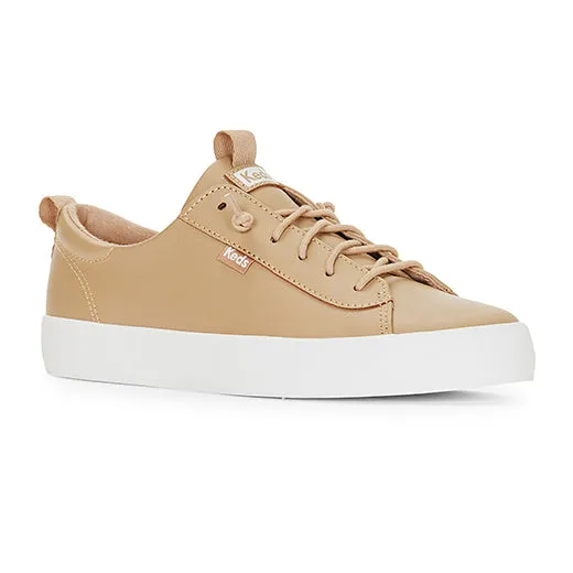 Women's Kickback Leather Sneaker Taupe (WH67598)