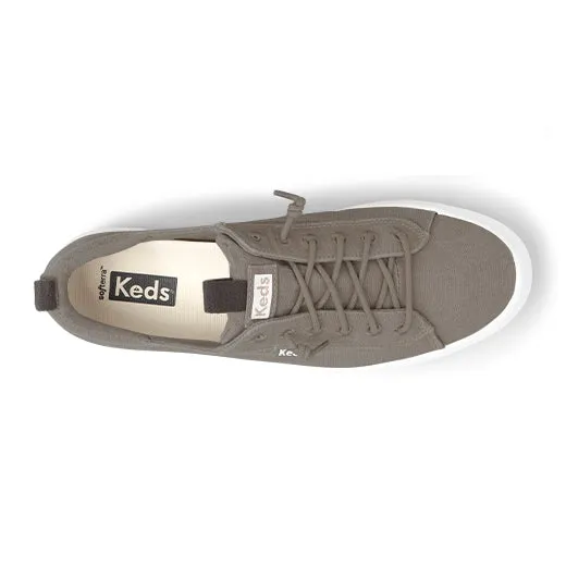 Women's Kickback Washable Canvas Sneaker Grey (WF65960)